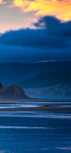 Mountain, blue, latest, new, ocean, top, waves, phone, Waves 2019, HD phone wallpaper