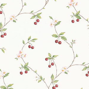Cherry Trail, Cherry Pattern, HD phone wallpaper