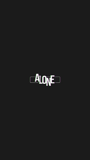 Alone Text, HD phone wallpaper