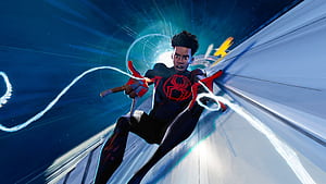 Spider Man: Beyond The Spider Verse Might Be About To Get An Exciting Release Update As Fans Spot A Big Miles Morales Logo In Downtown New York, Spider-Man: Beyond the Spider-Verse, HD wallpaper