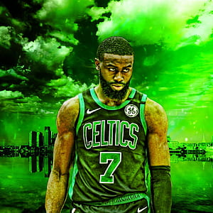 got bored so I made a jaylen brown edit with the boston skyline in the background. I don't really have anywhere else to post it so here you go, Jalen Brown, HD phone wallpaper