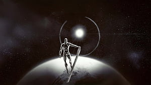 Silver Surfer [], Silver Surfer In Space, HD wallpaper