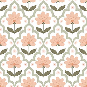 Damask floral hand drawn . Pastel simple meadow flower seamless pattern. Vector beige botanical spring design, repeat background, Cute Easter print, rustic textile, wrap paper, scrap, fabric, Floral Patterns, HD phone wallpaper