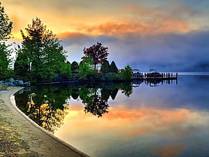 Lake George Cove, HD wallpaper