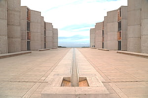 Louis Kahn Salk Institute in La Jolla, California, HD wallpaper