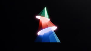 Geometric Cones Oled , abstract, dark, black, oled, artist, artwork, digital-art, HD wallpaper
