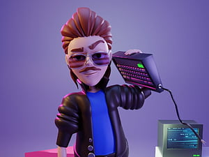 Hacker Man, Hackerman, HD wallpaper