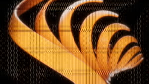 Orange Backdrop Pattern Ribbons, abstract, pattern, artist, artwork, digital-art, HD wallpaper