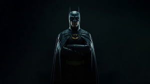 Batman Midnight Justice, batman, michael-keaton, superheroes, artwork, art, digital-art, ai, HD wallpaper