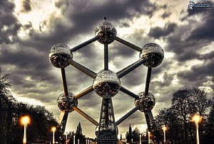 Atomium, HD wallpaper
