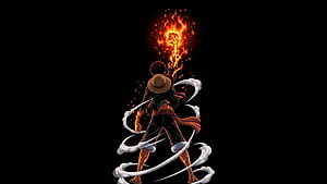 Monkey D Luffy King Of The Seas, one-piece, monkey-d-luffy, tv-shows, anime, artwork, artist, digital-art, art, ai, black, dark, HD wallpaper