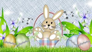 Cute Spring And Easter, HD wallpaper
