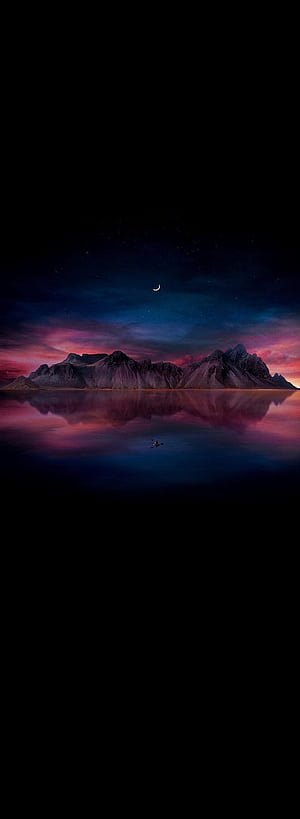 Amoled, atmosphere, sky, new, lock screen, night, phone, Amoled Display, HD phone wallpaper