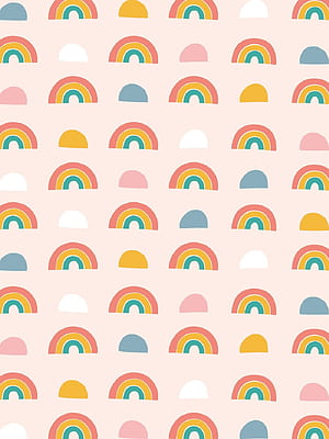 Rainbow patterned , tablet, Circle Pattern, HD phone wallpaper