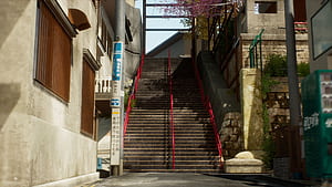 Kimi No Nawa Staircase, Your Name Stairs, HD wallpaper