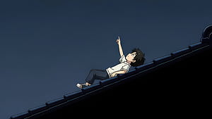 Anime Boy On Rooftop City Night Dreamer, anime-boy, artist, artwork, art, digital-art, ai, HD wallpaper