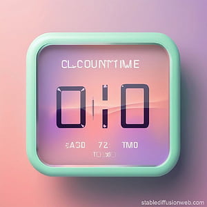 Digital Countdown Clock Art. Stable, Timer, HD phone wallpaper