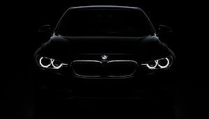 Dramatic Black BMW Car Front View Low Key graph Virtual Background, Dark BMW Car, HD wallpaper