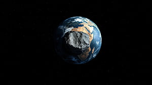 NASA says that an asteroid buzzing by in 2032 could hit Earth, asteroid, Earth From Space, space, HD wallpaper