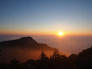 泰山日出 at Mount Taishan.07, HD wallpaper