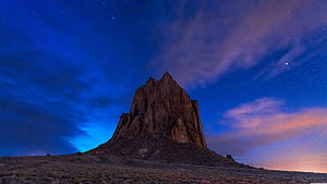 Shiprock rock formation, New Mexico U for Ultra and TV : and UltraWide Display : Dual Monitor : Smartphone and Tablet Devices, HD wallpaper