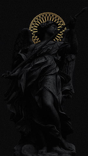 Here are some statuesque from my phone (Amoled Friendly) hope you like!, Statue Art, HD phone wallpaper