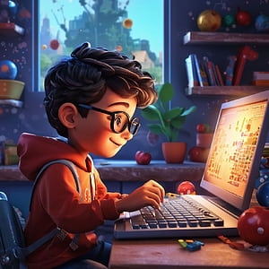 programmer Bob with glasses, Boy Programmer, HD phone wallpaper