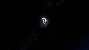 Silver surfer all alone in the space with ai expansion and enhancement, HD wallpaper