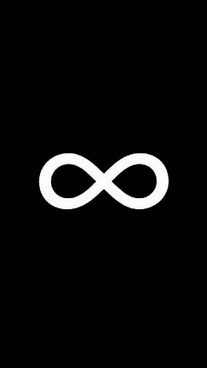 Black Infinity, Infinity Loop, HD phone wallpaper