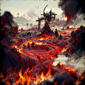 Hellscape, HD phone wallpaper