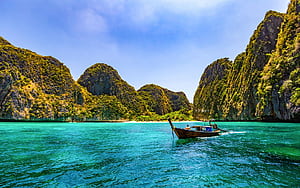 Phi Phi Island Map. Beaches, Attractions & Routes, HD wallpaper