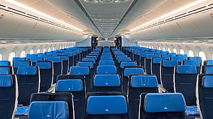 The Boeing 787's Unique Cabin Design That Reduces Jet Lag, Aircraft Cabin, HD wallpaper