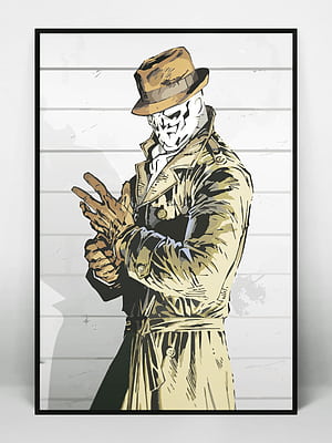 Artwork, Rorschach (Watchmen), HD phone wallpaper