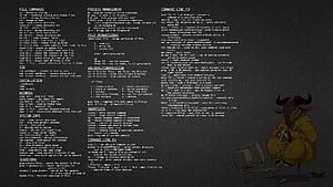 Linux + command cheat sheet, HD wallpaper