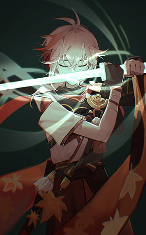 Genshin Impact Kaedehara Kazuha, HD phone wallpaper