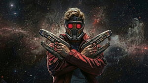Star Lord Powerful, star-lord, superheroes, artwork, art, digital-art, ai, HD wallpaper