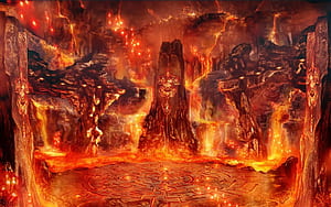 Hell, Hellscape, HD wallpaper