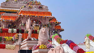 Ram Mandir 'Pran Pratishtha' ceremony concludes: Check out visuals from Ayodhya. India News Indian Express, HD wallpaper