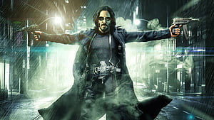 Neo, Matrix , Digital code, Sci-fi fantasy, HD wallpaper