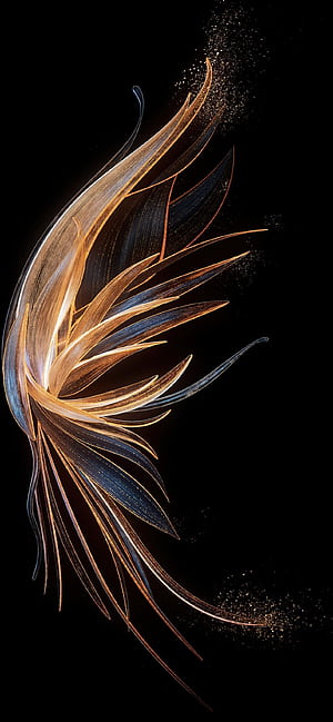 Honor Gt Stock Golden Wings Abstract Fan Favorite Of 2025 Best Background Ultra High Definition, HD phone wallpaper