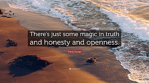 Frank Ocean Quote: “There's just some magic in truth and honesty and openness.”, Frank Ocean Quotes, HD wallpaper