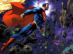 Superman, Space, Comics, Dc Comics, HD wallpaper