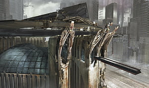 Sci Fi, Structure, HD wallpaper