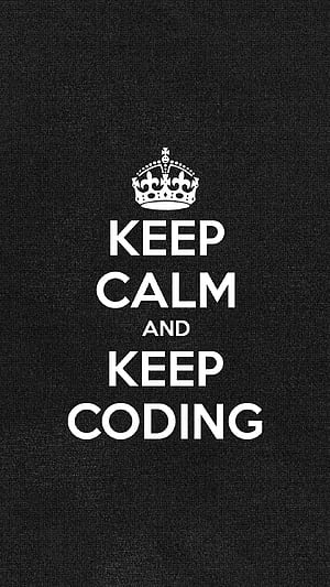 Programming iPhone Keep Calm And Keep Coding, HD phone wallpaper