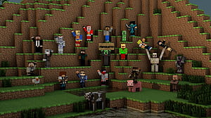 Minecraft Server, HD wallpaper