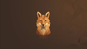 Geometric Fox Portrait, low-poly, fox, minimalism, minimalist, artist, artwork, digital-art, HD wallpaper