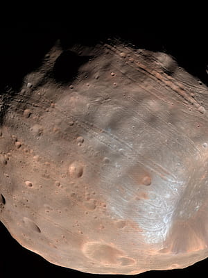 Solar eclipse on Mars captured, Phobos, HD phone wallpaper