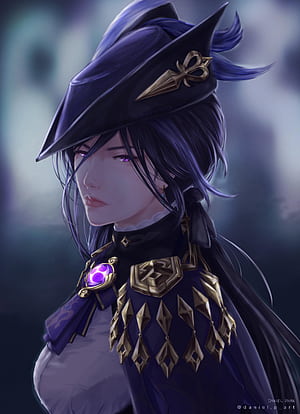 Clorinde from Genshin Impact Art, HD phone wallpaper