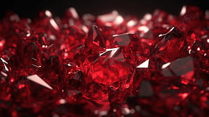Abstract Red Ruby Crystal Background, HD wallpaper