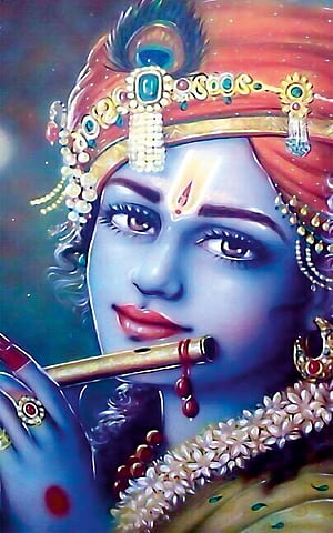 PRINT House Self Adhesive Shree Krishna Wall Sticker for Home Decor, Living Room, Bedroom, Hall, Kids Room, Play Room PVC Vinyl, Water, Shri Krisna, HD phone wallpaper